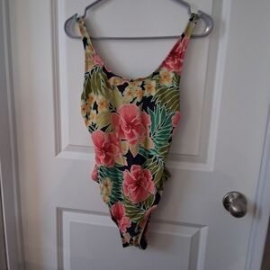 Hurley Multicolor Floral Swimsuit Size Small